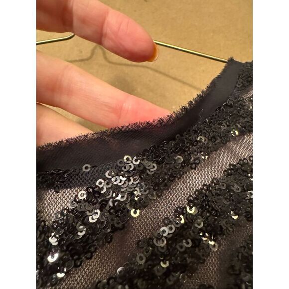 NWT Vince Camuto Black Sequin Dress - Picture 6 of 10